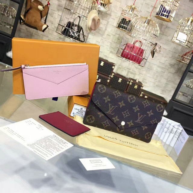 ルイヴィトン　057E-M62202　2017年再入荷　二つ折り長財布モノグラムキャンパス