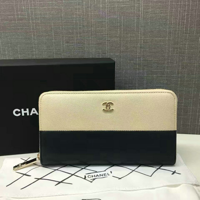 シャネル　 LFH-CH2601　2017年再入荷　ファスナー財布　カーフレザー