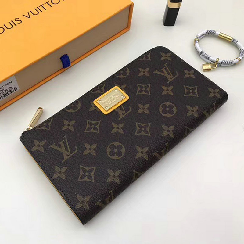 ルイヴィトン GH-M61636Y　2018年最新入荷 モノグラムキャンパス 7字ファスナー 長財布 ジッピーウォレット