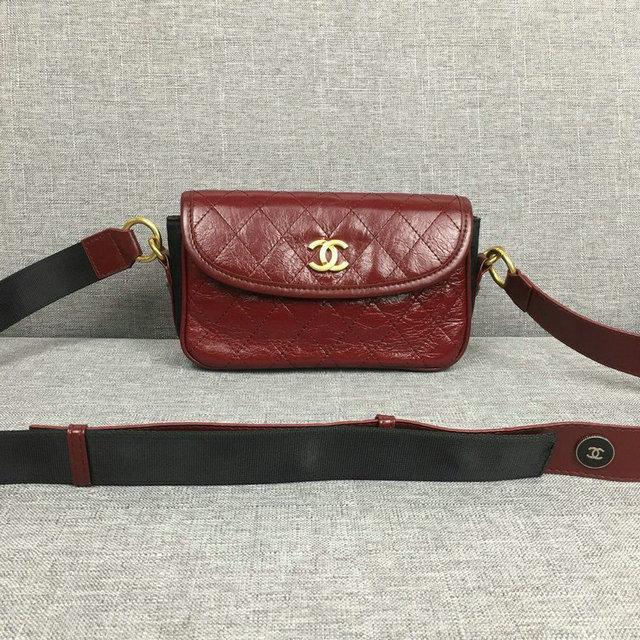 シャネルCHANEL JS-CH5356JH　2018年最新作 ショルダーバッグ 斜め掛け カーフスキン レディースかばん 黒