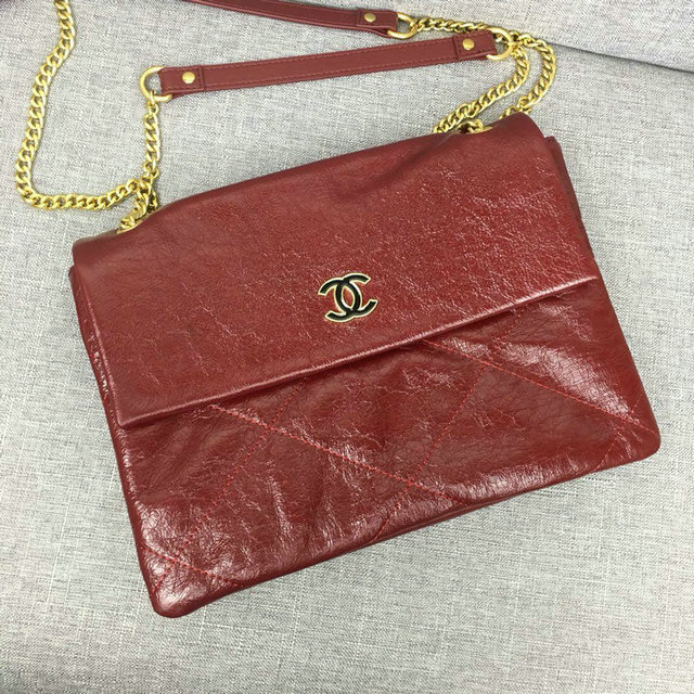 シャネルCHANEL JS-CH8296RD　2018年最新作 斜め掛け ショルダーバッグ カーフスキン レッド