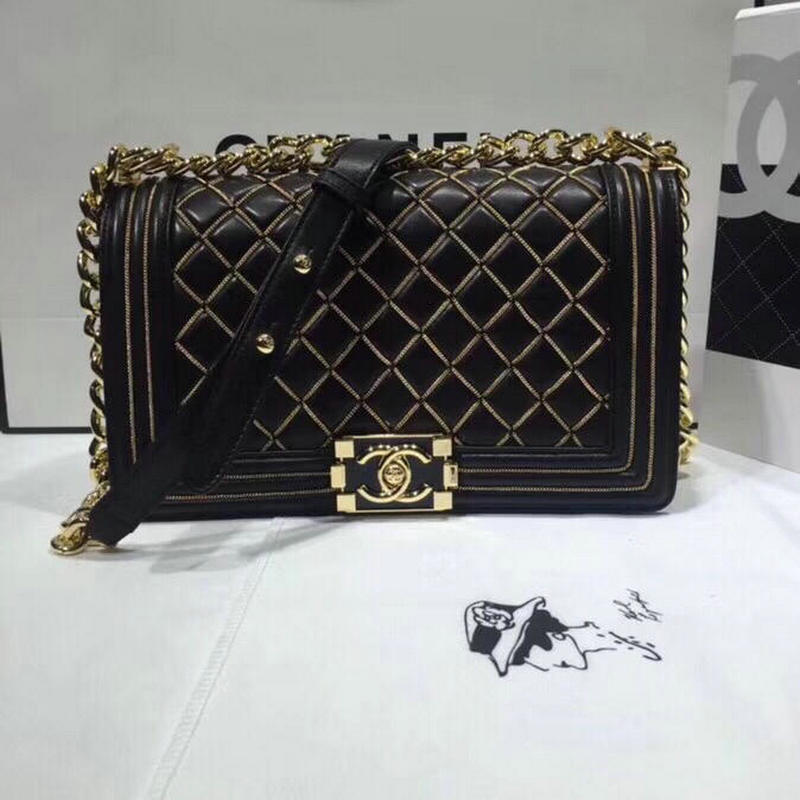 商品名称：シャネルCHANEL JS-CH67086CBK　2018年最新作 Ley boy 斜め掛け ショルダーバッグ レディースかばん 黒