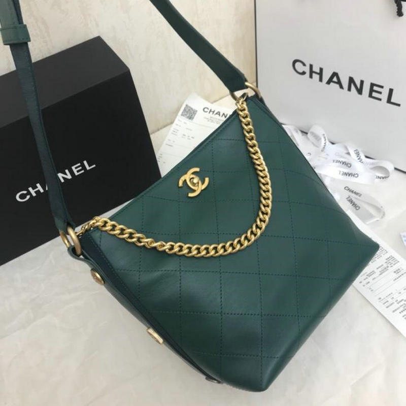 シャネルCHANEL JS-CH57573GL　2018年最新作 ホーボーバッグ ショルダーバッグ バケツバッグ カーフスキン レディースかばん