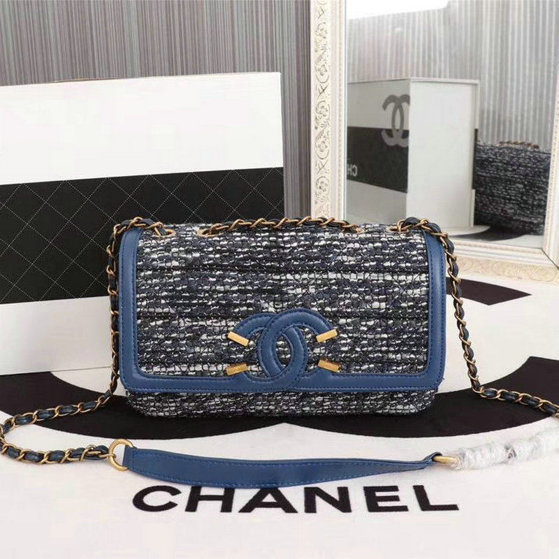 シャネルCHANEL JS-CH8071L　2018年最新作 フラップバッグ ショルダーバッグ ツイード