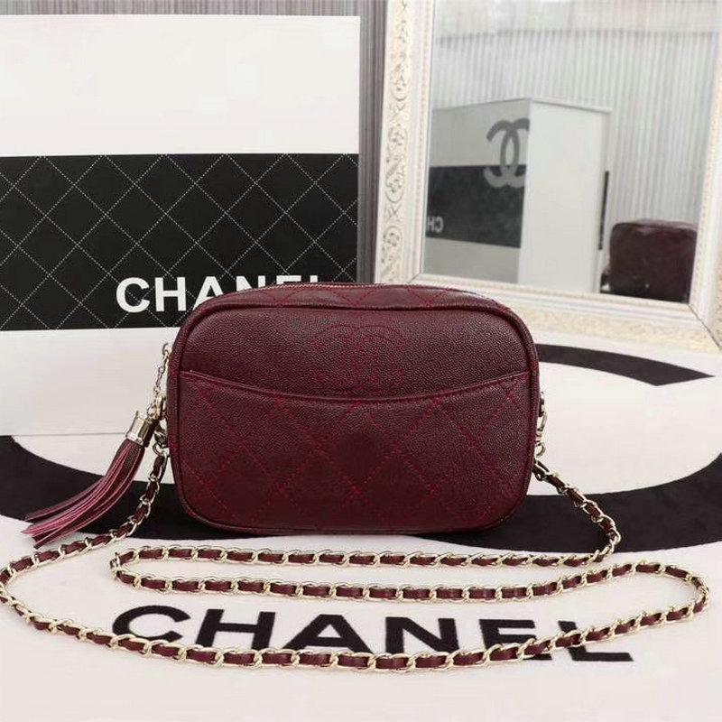 シャネルCHANEL JS-CH57493JH　2018年最新作 カメラケース 斜め掛け ショルダーバッグ グレインド カーフスキン