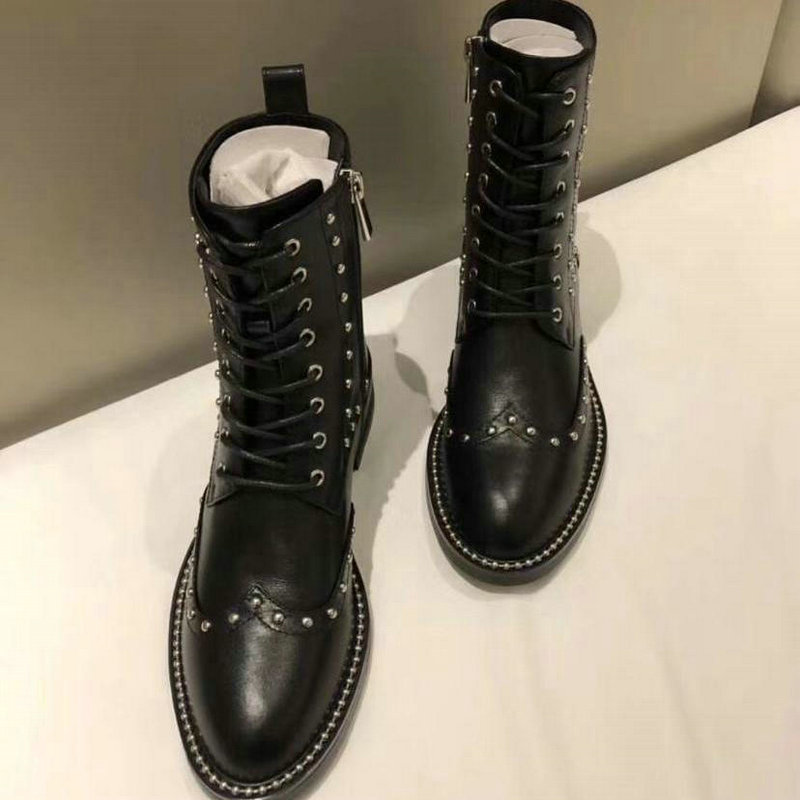 アレキサンダー・ワンAlexander Wang  26-AW3315　2018年秋冬最新作 ミッドルブーツ レディースシューズ 黒 滑り止め 耐磨耗