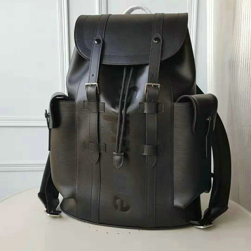 ルイヴィトン 025-M53413r　2018年新作 supreme クリストファーPM バックパック ルイヴィトン×シュプリーム リュック・デイパック エピレザー ブラック ユニセックス