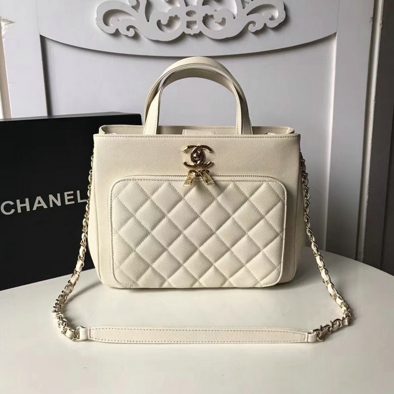 シャネルCHANEL JS-CHB18027B　2018年最新作 ショッピングバッグ トップハンドバッグ トート ショルダーバッグ グレインド カーフスキン
