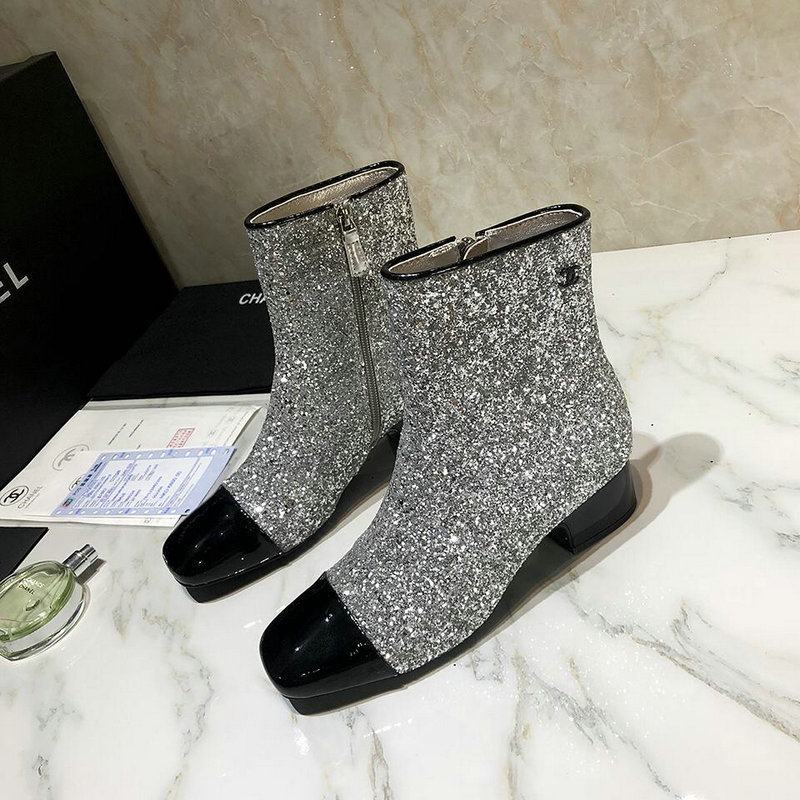 シャネル CHANEL 26-CHJ1444 2018年秋冬最新作 ショートブーツ レザー レディースシューズ