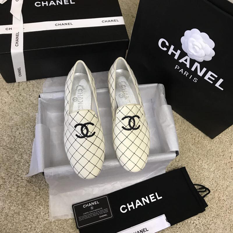 シャネル CHANEL 26-CH7313 2018年秋冬最新作 パンプス フラットシューズ レディース 靴 通勤 通学 カジュアル バリエーション レザー 6色