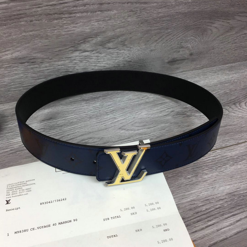 商品名称：ルイヴィトン  LOUISVUITTON 057-M9914 2018年最新作 ベルト レザー ブルー リバーシブル