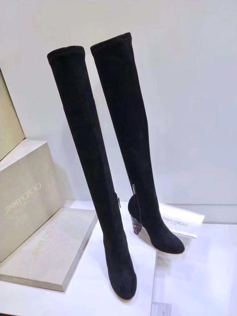 ジミーチュー JIMMY CHOO 26-JC0050 2018年秋冬最新作 ロングブーツ ハイヒールシューズ レディース 靴 レザー 2色