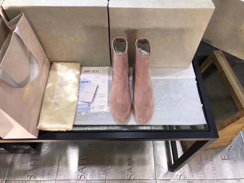 ジミーチュー JIMMY CHOO 26-JC0054 2018年秋冬最新作 ショートブーツ ローヒールシューズ レディース 靴 レザー 2色