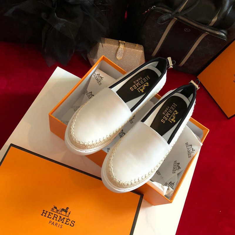 エルメス  HERMES 26-HEJ0040 2018年秋冬最新作 スニーカー フラットシューズ レディース シューズ 靴 カジュアルシューズ 通勤 通学 レジャー レザー