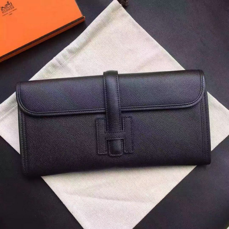 エルメスHERMES 063-H0886RSK　2018年最新入荷 クラッチバッグ 手持ちかばん ヴォーエプソン 黒