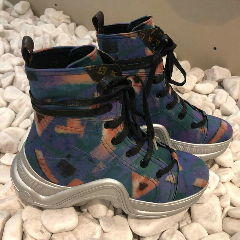 商品名称：ルイヴィトン LOUISVUITTON 26-LV3322 2018年秋冬最新作 アークライト ライン スニーカー カジュアルシューズ ラムスキン レディースシューズ 靴