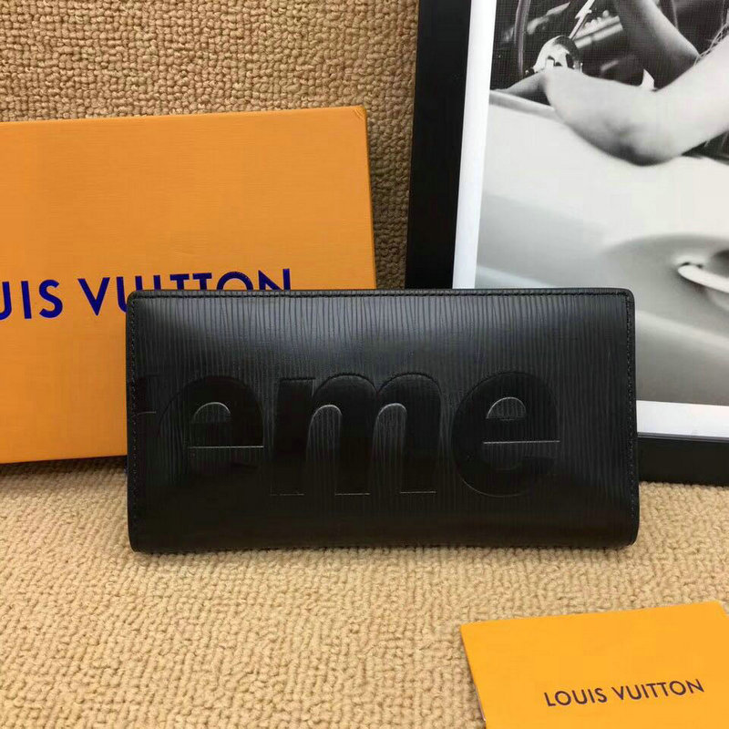 商品名称：ルイヴィトンLOUIS VUITTON LFH-M60622HF　2018年新作 supreme シュプリーム 二つ折り長財布 ロングウォレット エピレザー 黒