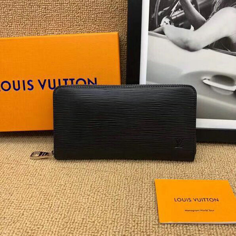 ルイヴィトンLOUIS VUITTON LFH-M60072　2018年新作 ジッピー ウォレット ファスナー長財布 エピレザー 黒
