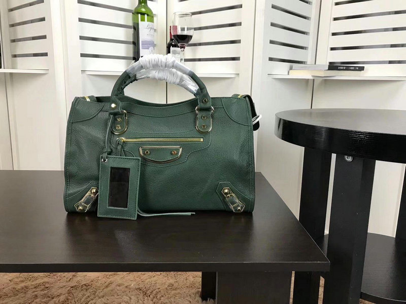 バレンシアガ  BALENCIAGA DDB-BAB18004G 2018年最新入荷 クラシック ゴールド シティ トートバッグ ハンドバッグ ショルダーバッグ カーフレレザー