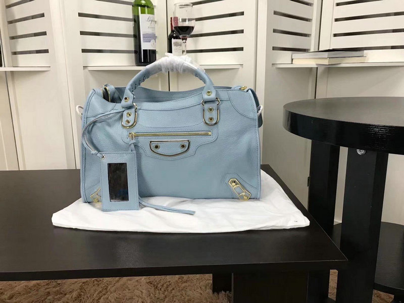バレンシアガ BALENCIAGA DDB-BAB18004L 2018年最新入荷 クラシック ゴールド シティ トートバッグ ハンドバッグ ショルダーバッグ カーフレレザー