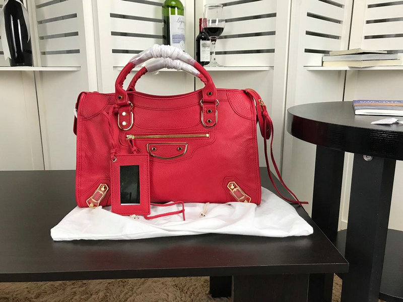 バレンシアガ  BALENCIAGA DDB-BAB18004R 2018年最新入荷 クラシック ゴールド シティ トートバッグ ハンドバッグ ショルダーバッグ カーフレレザー