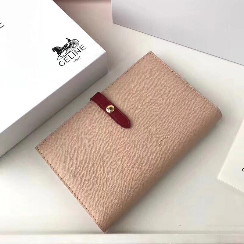 セリーヌ  CELINE DDB-CE633MR 2018年最新入荷 ラージ ストラップウォレット 二つ折り長財布 ロングウォレット カーフスキン