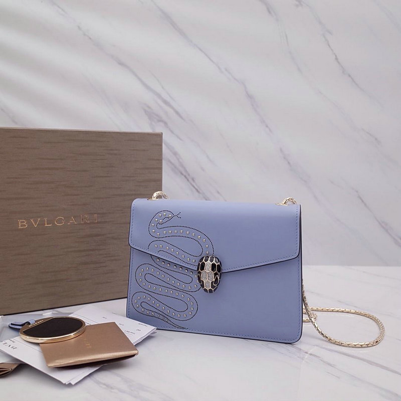 ブルガリ BVLGARI DDB-BVB18003 2018年最新入荷 セルペンティ フォーエバー フラップカバーバッグ カーフレザー ショルダーバッグ