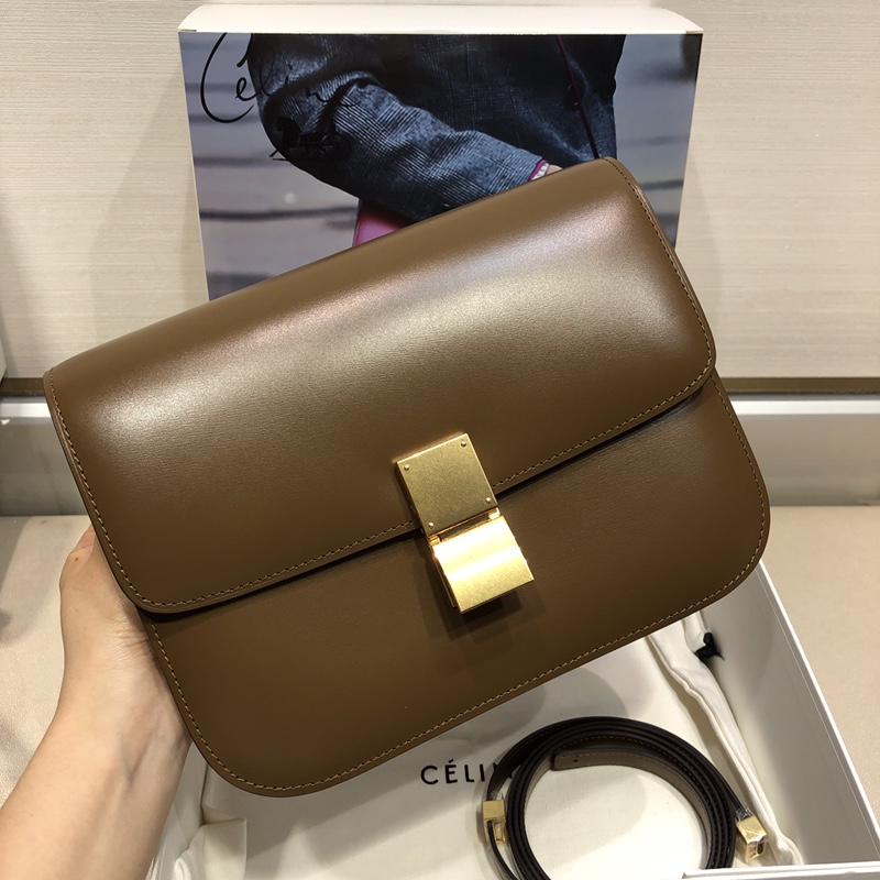 商品名称：セリーヌ CELINE DDB-CE18917QTH 2018年最新入荷 クラシック ミディアム ショルダーバッグ ボックス カーフスキン 黒