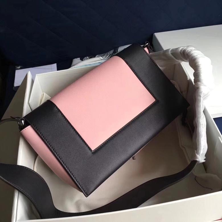 セリーヌ CELINE DDB-CEB18003KF 2018年最新作 フレーム ショルダーバッグ フラップバッグ バイカラー レザー