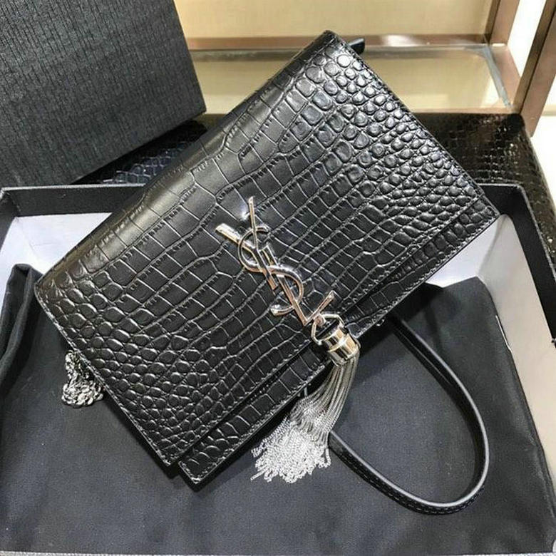 イヴサンローラン  YSL DDB-YSL2270E 2018年最新作 ケイト スモール バッグ ショルダーバッグ カーフレザー 黒