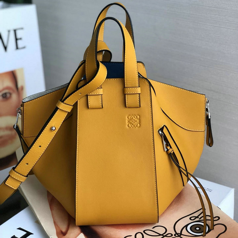 ロエベ  LOEWE DDB-LOW6886QYL 2018年最新作 ハンモック ハンドバッグ トートバッグ カーフレザー レディースかばん 通勤 通学 出張