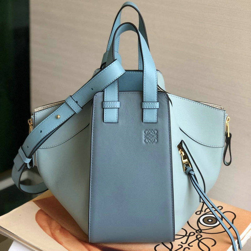 ロエベ  LOEWE DDB-LOW6886PTL 2018年最新作 ハンモック ハンドバッグ トートバッグ カーフレザー レディースかばん 通勤 通学 出張