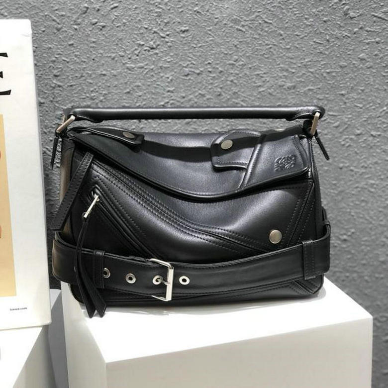 ロエベ  LOEWE DDB-LOW2445H 2018年最新作 パズル ショルダーバッグ パンク ビジネス 出張 通勤 カーフレザー