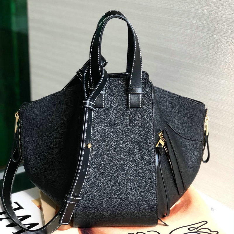 ロエベ  LOEWE DDB-LOW6886PBK 2018年最新作 ハンモック ハンドバッグ トートバッグ カーフレザー レディースかばん 通勤 通学 出張