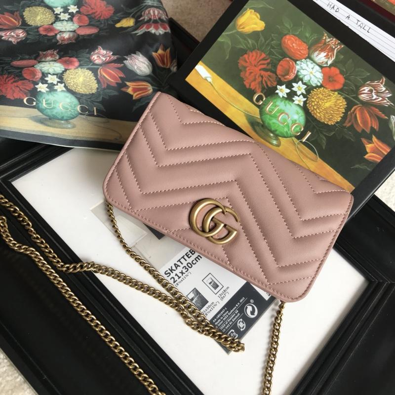 グッチ GUCCI DDB-GG4898 2018年最新作 GGマーモント キルティング ショルダーバッグ ミニバッグ 斜めがけ カーフスキン