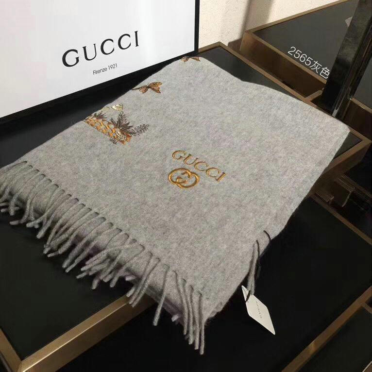 グッチ GUCCI 057-GG2565H 2018年秋冬最新作 マフラー ショール カシミヤ