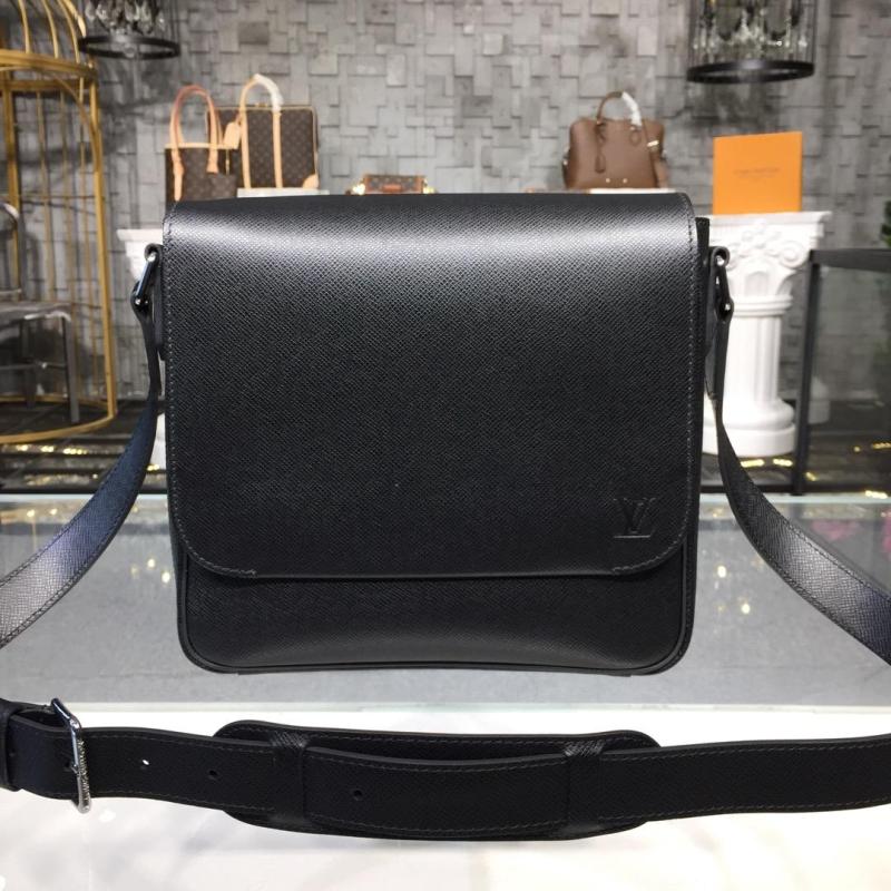 商品名称：ルイヴィトン LOUISVUITTON 057-M32726 2018年最新作 ロマン PM タイガ メッセンジャーバッグ 斜めがけ ショルダーバッグ メンズ ノワール 黒