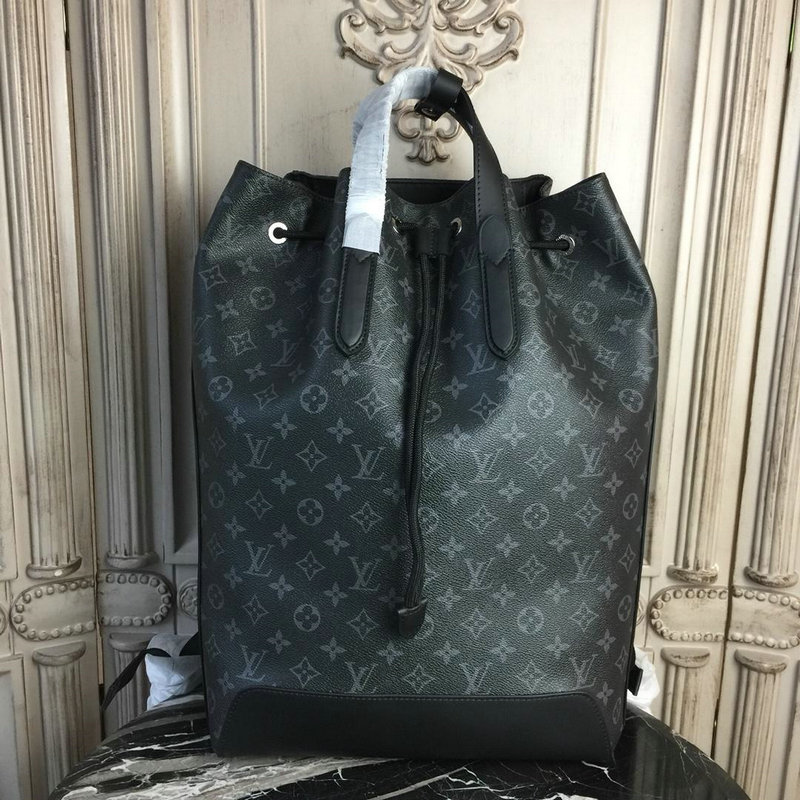 ルイヴィトン LOUISVUITTON 057-M40527 2018年最新入荷 モノグラム エクリプス バックパック メンズ 本革 リュック 黒 ノワール