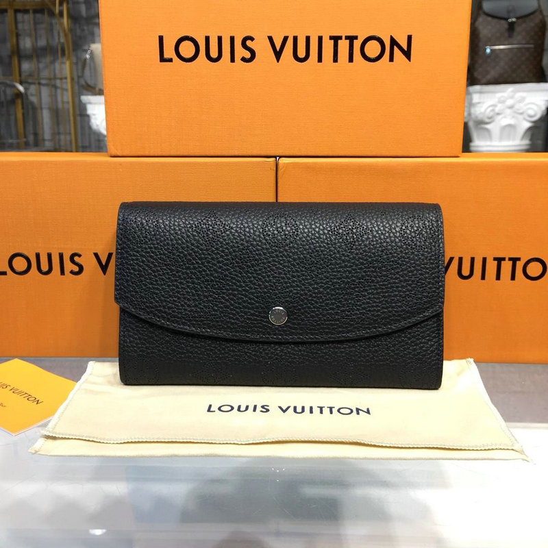 ルイヴィトン   LOUISVUITTON  057-M60143 2018年最新作 ポルトフォイユ イリス 二つ折り長財布 マヒナレザー