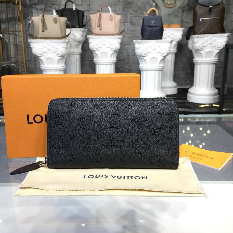 ルイヴィトン  LOUISVUITTON  057-M61867 2018年最新作 ジッピーウォレット ラウンドファスナー長財布 マヒナレザー