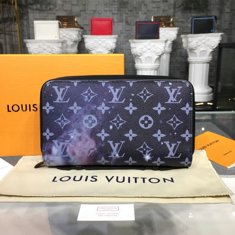 商品名称：ルイヴィトン LOUISVUITTON 057-M41503X 2018年最新入荷 ジッピー XL ラウンドファスナー長財布 モノグラム ギャラクシー セカンドバッグ 黒