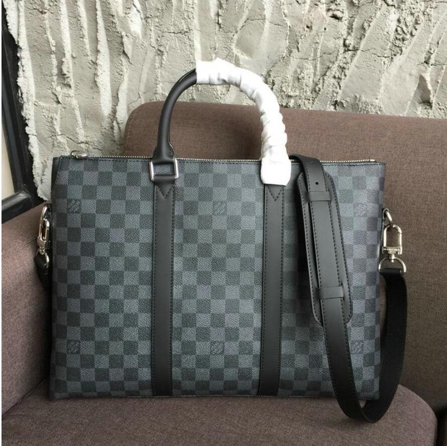 ルイヴィトン   LOUISVUITTON   057-N40024 2018年最新入荷 アントン ブリーフケース メンズ ビジネスバッグ ダミエグラフィット 出張 通勤 トートバッグ
