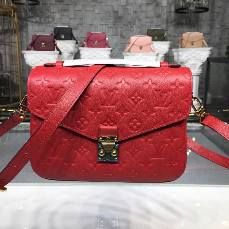 ルイヴィトン LOUISVUITTON 057-M44155 2018年最新入荷 ポシェット メティス MM ショルダーバッグ モノグラム アンプラント 2way レディースかばん スカーレット