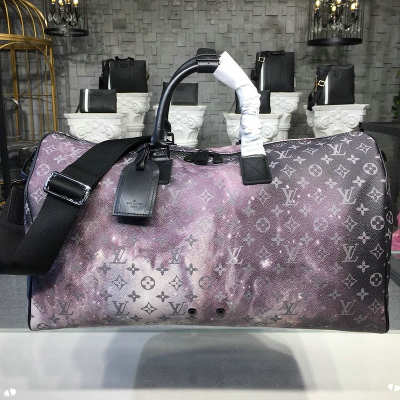 ルイヴィトン LOUISVUITTON 057-M44166 2018年最新作 キーポル バンドリエール 50 モノグラム ギャラクシー トラベルバッグ
