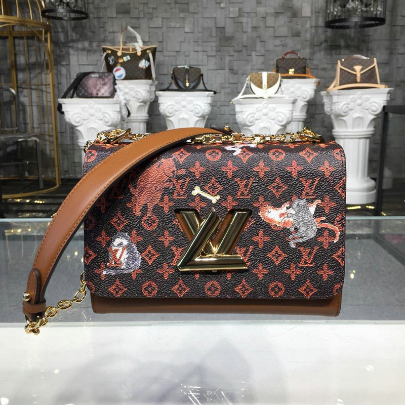商品名称：ルイヴィトン LOUISVUITTON 2018年最新作 ツイスト MM 斜めがけ ショルダーバッグ キャットグラム トランスフォームドモノグラム