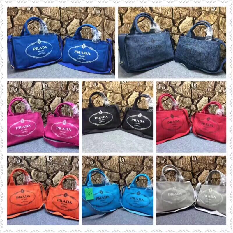 プラダ PRADA GH-PDB032　2018年最新入荷 カナパ ハンドバッグ トート ショルダーバッグ キャンパス