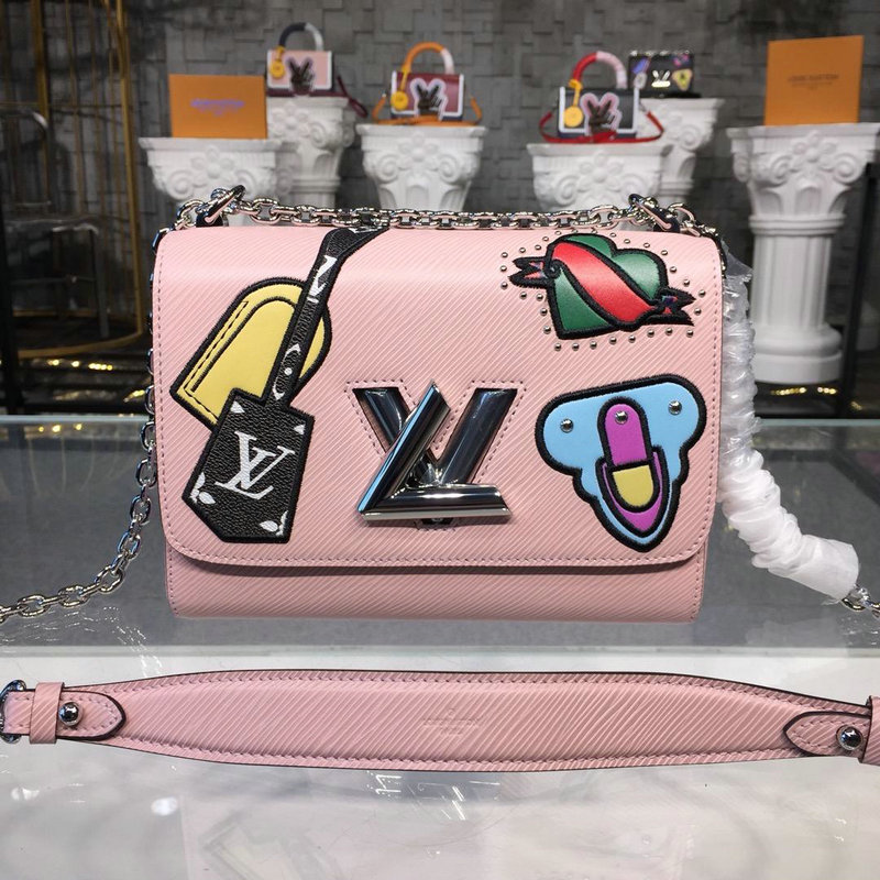 ルイヴィトン LOUISVUITTON 057-M52487 2018年最新入荷 ツイスト MM ショルダーバッグ エピレザー レディースかばん