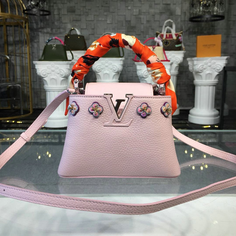 商品名称：ルイヴィトン LOUISVUITTON 057-M54336 2018年最新入荷 カプシーヌ MINI トートバング ハンドバッグ レザー ショルダー