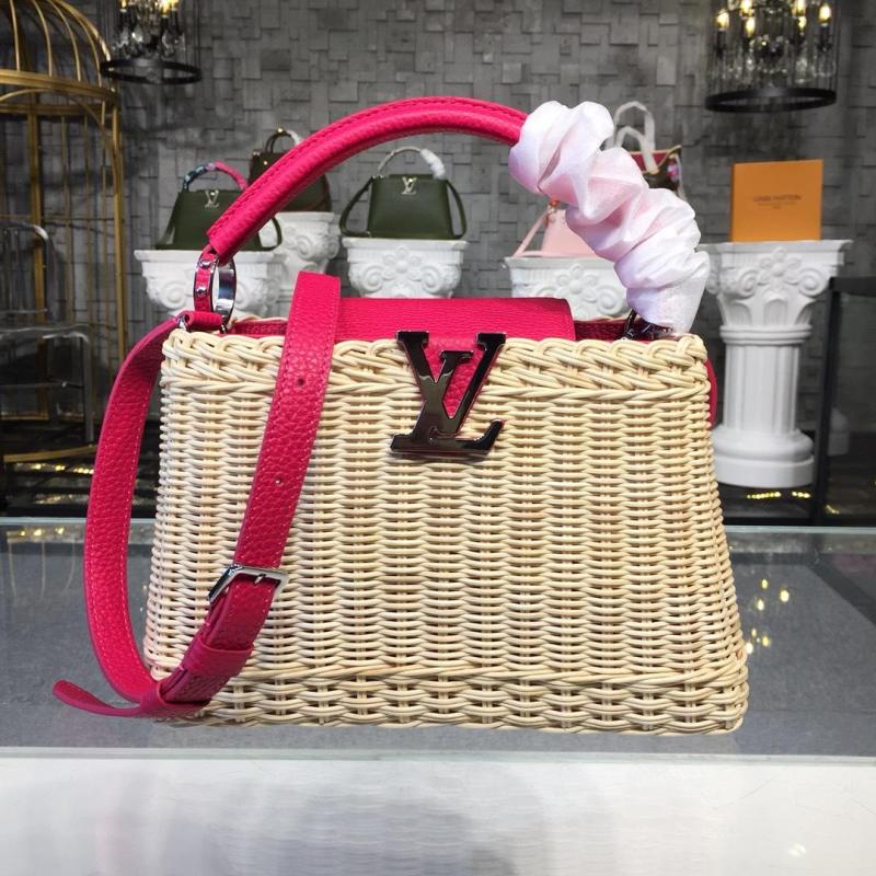 商品名称：ルイヴィトン LOUISVUITTON 057-M55009M 2018年最新入荷 カプシーヌ トートバング ハンドバッグ レザー ショルダー