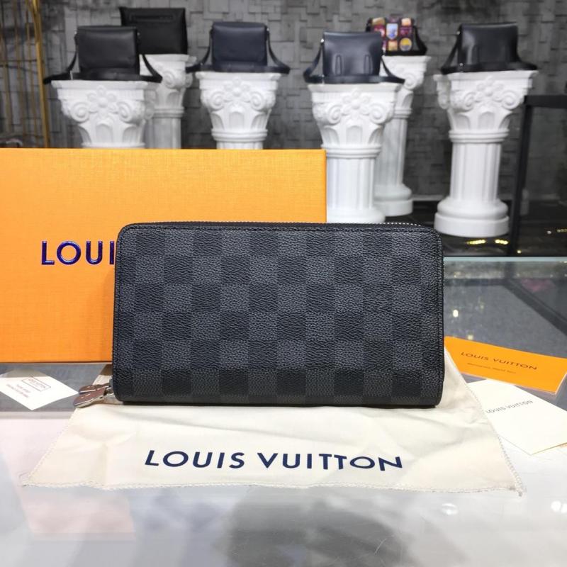 ルイヴィトン LOUIS VUITTON 057-M62732H 2018年最新入荷 ジッピーウォレット ダブル ファスナー長財布 ダミエグラフィット キャンパス